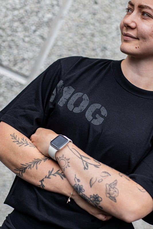 MOG Oversize Tee (Black & Black)