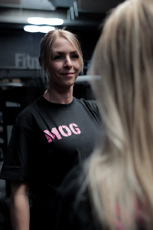 MOG Oversize Tee (Black & Pink)