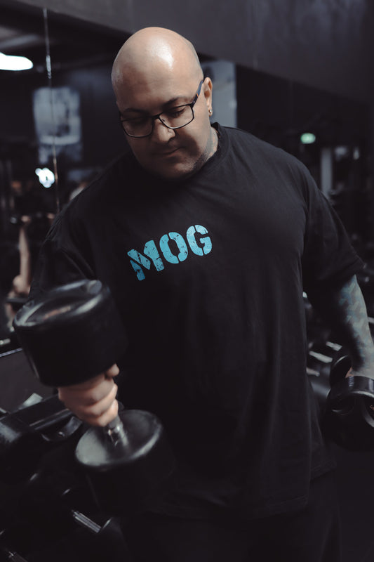 MOG Oversize Tee (Black & Blue)