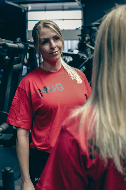 MOG Oversize Tee (Red & Black)